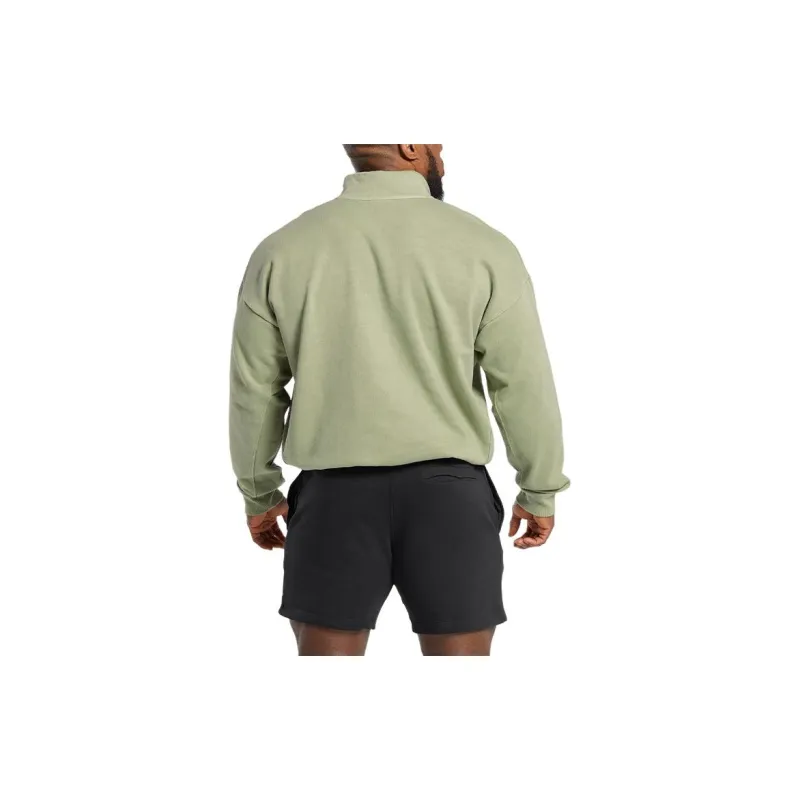 GYMSHARK PREMIUM LEGACY 1/4 ZIP Sweatshirt Men's Natural Sage Green-1