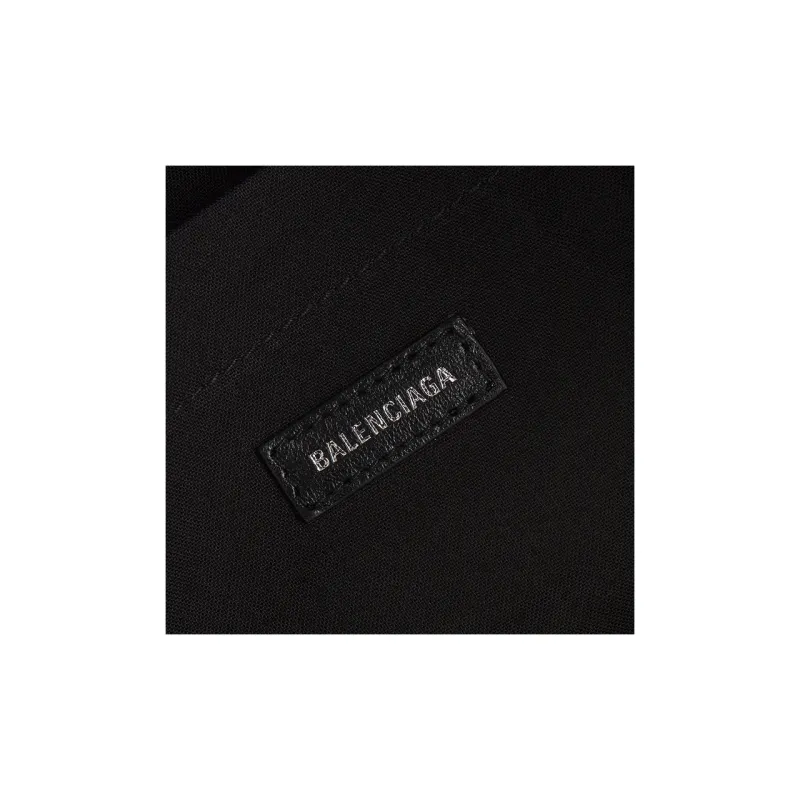 Balenciaga Logo Plaque Metallic Shoulder Bag-6