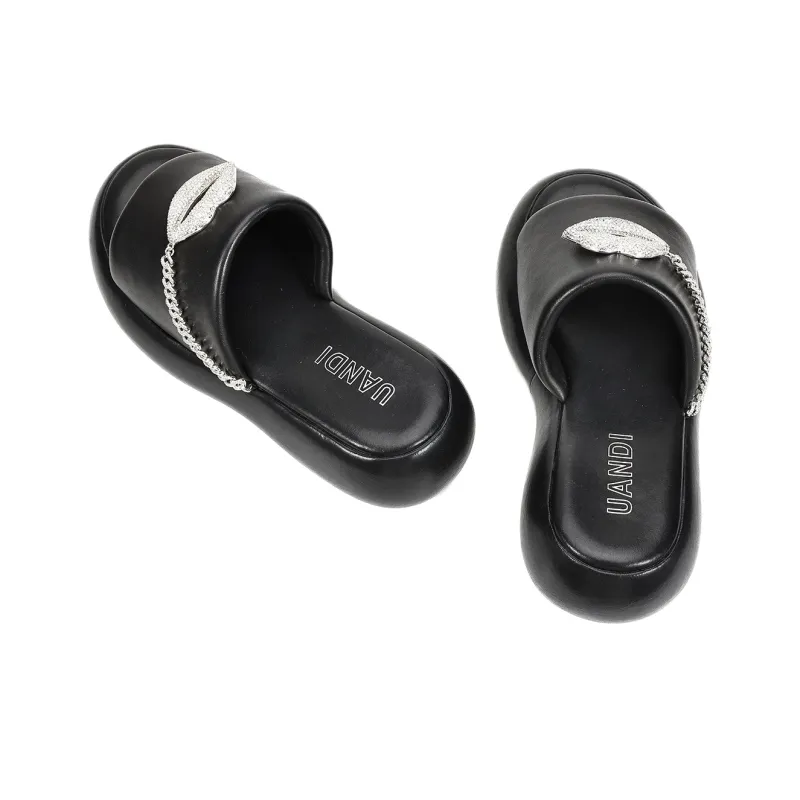 UanDi Slip-Resistant Abrasion-Resistant Slide Slippers Women's-2