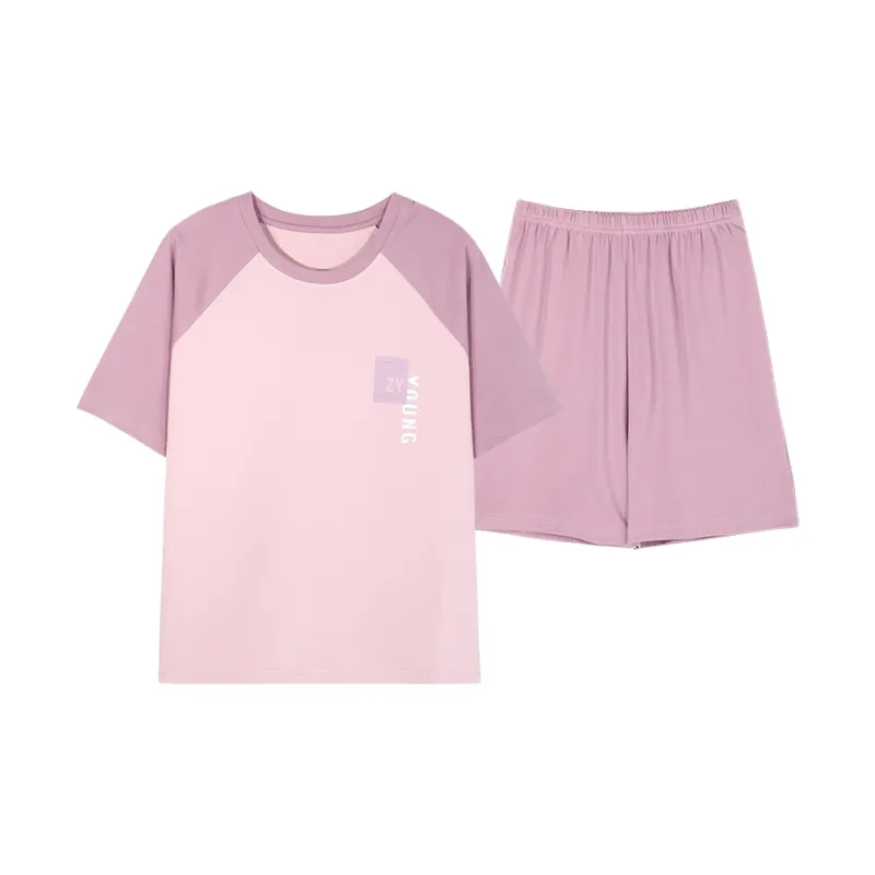 The Story Of The Flower Season Pajama Set Women's Light Lavender-0