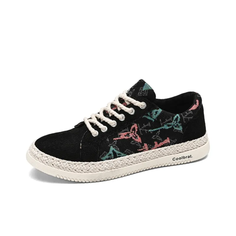 PLAY COBBLER Anti-Slip And Wear-Resistant Breathable Low-Top Canvas Shoes Men's-5