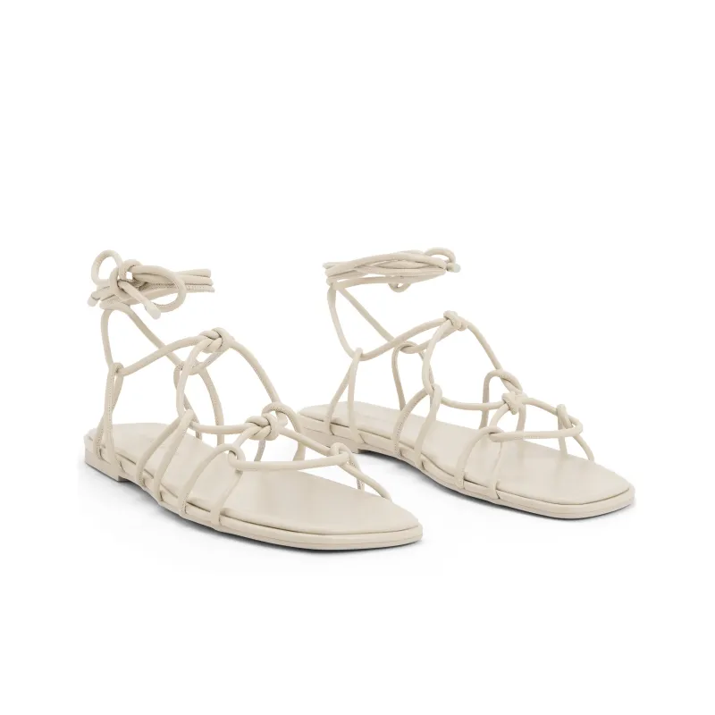 CHARLES&KEITH Small Ck One Strap Sandals 1.3cm Women's Beige/Beige/Black-2