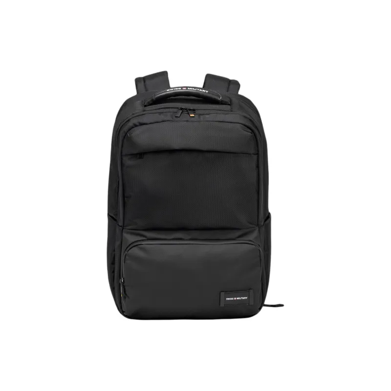 SWISS MILITARY PU Backpack Tubas Unisex Black-0