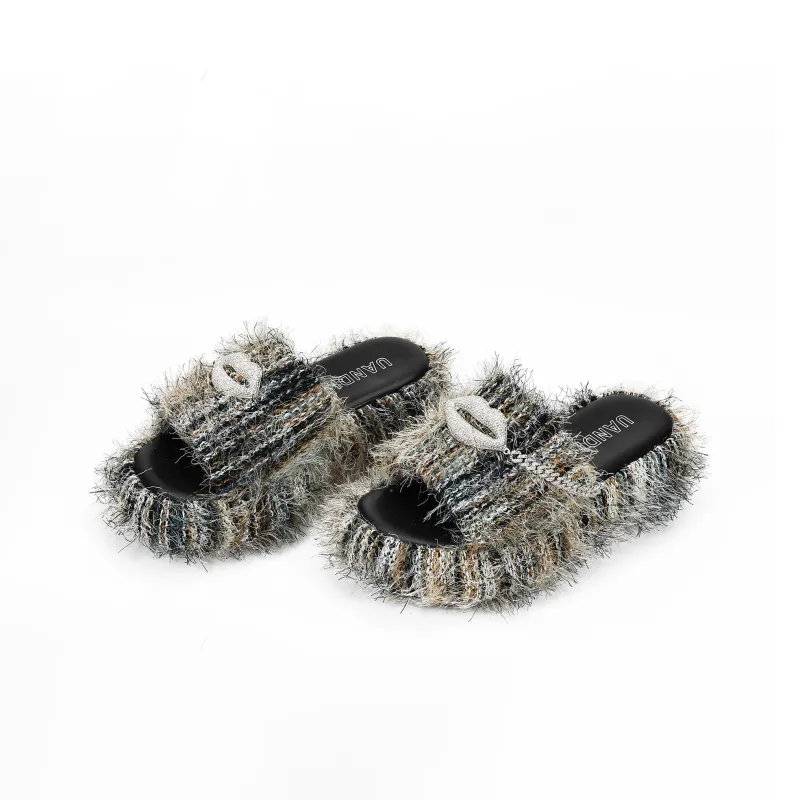 UanDi Slip-Resistant Abrasion-Resistant Slide Slippers Women's-5