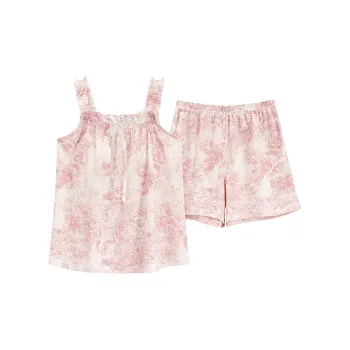 The Story Of The Flower Season Pajama Set Women's Pink