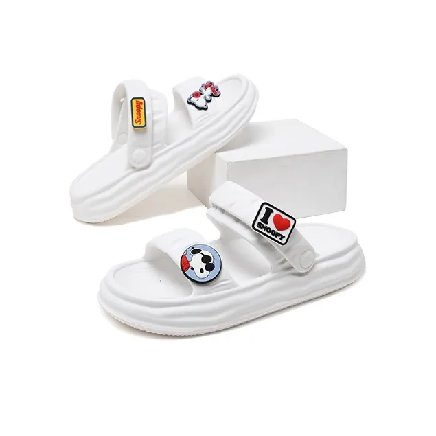 SNOOPY Beach Sandals Women's White-3