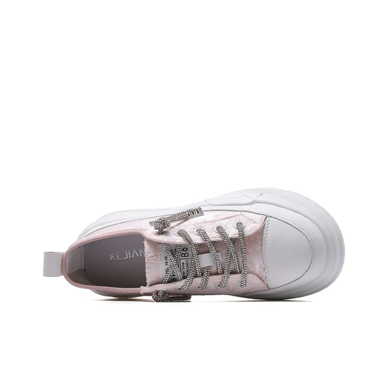 KEJIANNI Lightweight Height Increasing Low-Top Skateboard Shoes Women's-19
