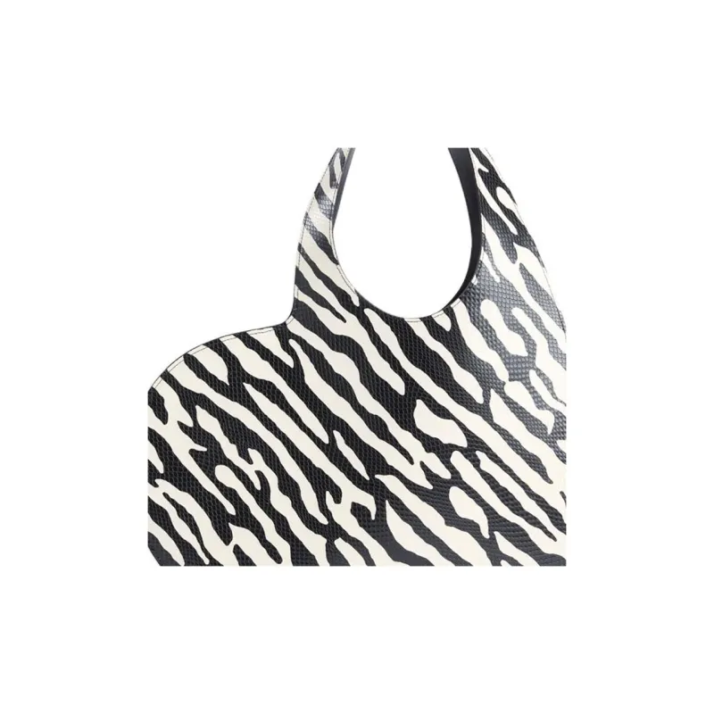 COPERNI Calfskin Handbag Women's Black & White-4