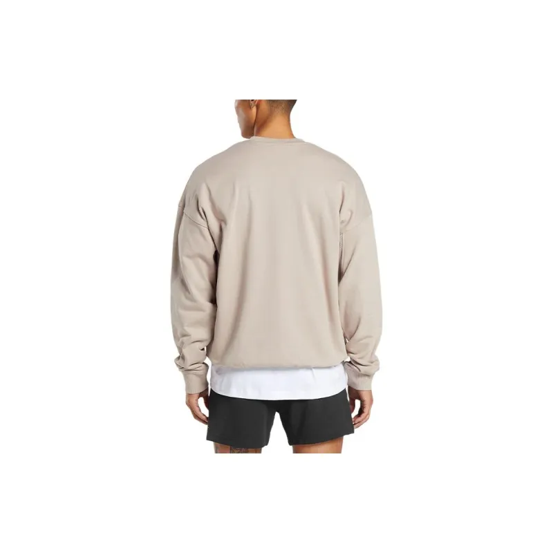 GYMSHARK REST DAY ESSENTIAL CREW Sweatshirt Men's Stone Pink-1