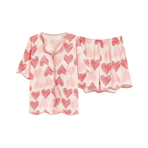 The Story Of The Flower Season Pajama Set Women's Pink