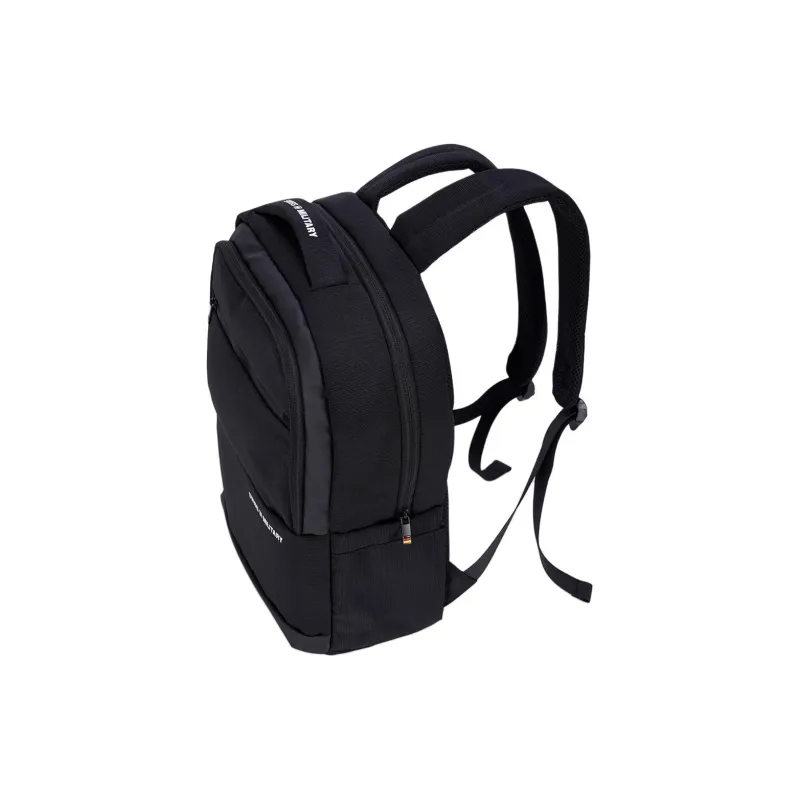 SWISS MILITARY PU Backpack Unisex Black-2