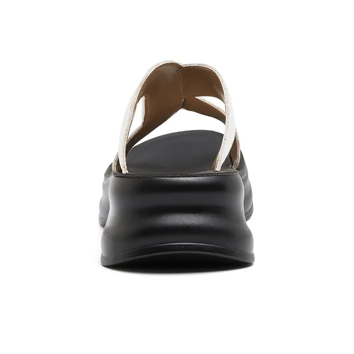 OULISASI PU Polyurethane Abrasion Resistant Slide Slippers Women's-3