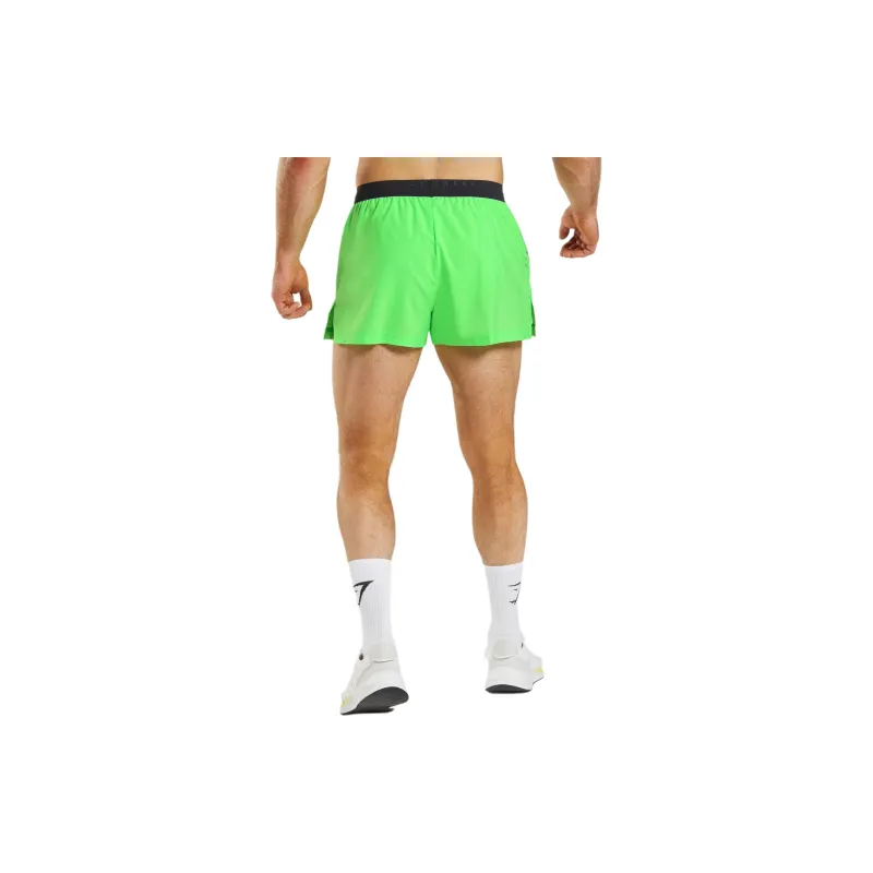 GYMSHARK RUN SPORT 3' SHORTS Casual Shorts Men's Fluorescent Stone Gray-1