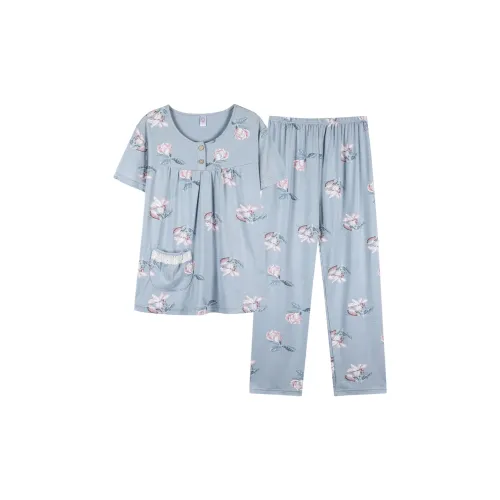 GOSO Pajama Set Women's Blue Shades