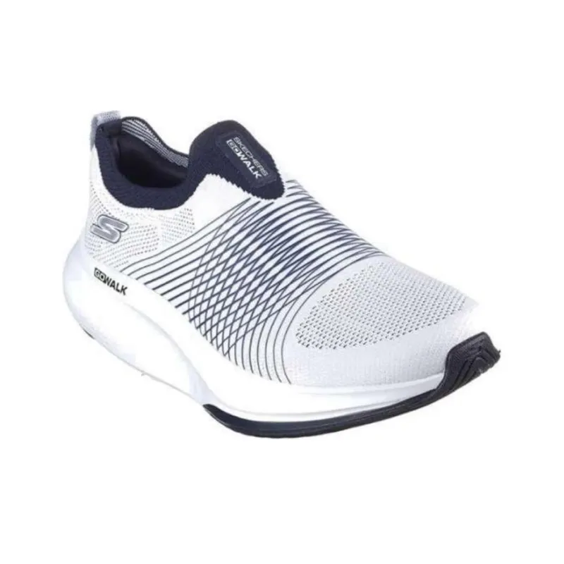 Skechers GO WALK Cushioning Wear-Resistant Breathable Lightweight Rebound Low-Top Casual Shoes Men's White Blue-2