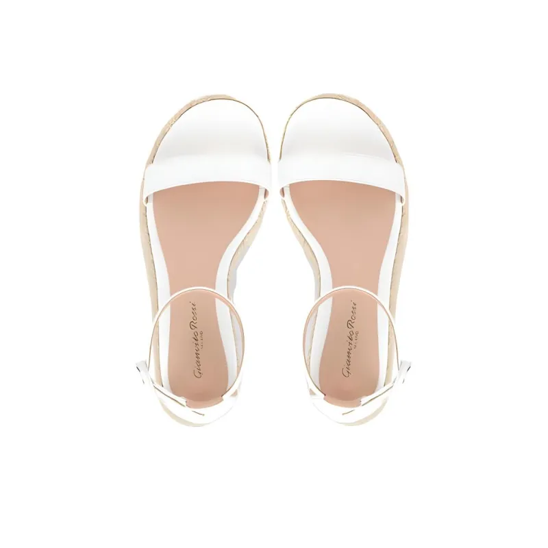 GIANVITO ROSSI Seville Strap Sandals 6cm Women's White-3