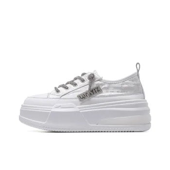 KEJIANNI Lightweight Height Increasing Low-Top Skateboard Shoes Women's