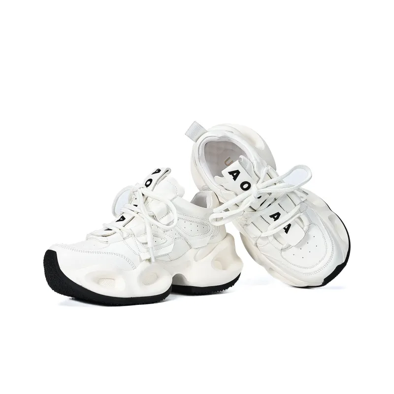 UanDi Cushioning Anti-Slip And Wear-Resistant Height Increasing Low-Top Chunky Sneakers Women's-1