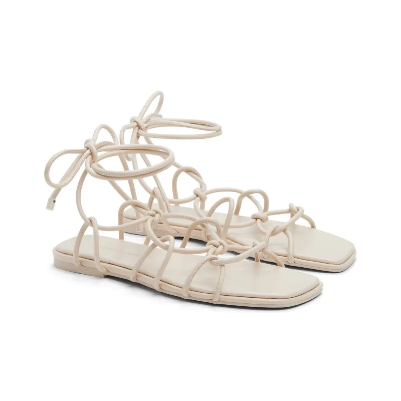 CHARLES&KEITH Small Ck One Strap Sandals 1.3cm Women's Beige/Beige/Black-1