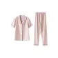 Short-Sleeved Shirt+Pants-Pink