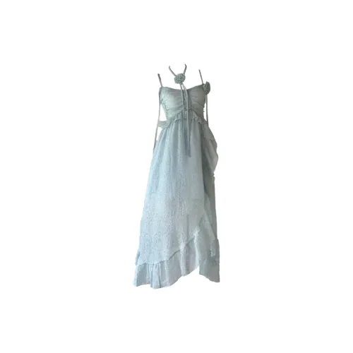 CPAURA Slip Dresses Women's Mint Green