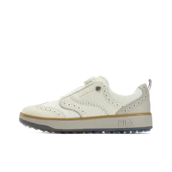 FILA GF Derby Anti Slip Wear Resistant Low Top Golf Shoes Men's Ecru