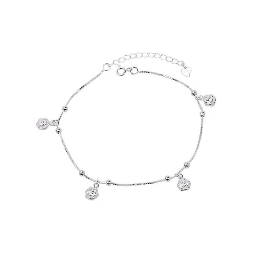 Old Qingyun Silver Building Anklets Women's