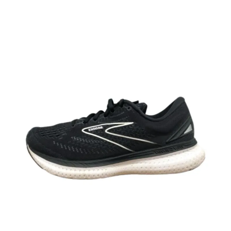 Brooks Cushioning Breathable Low Top Running Shoes Women's Black White-0