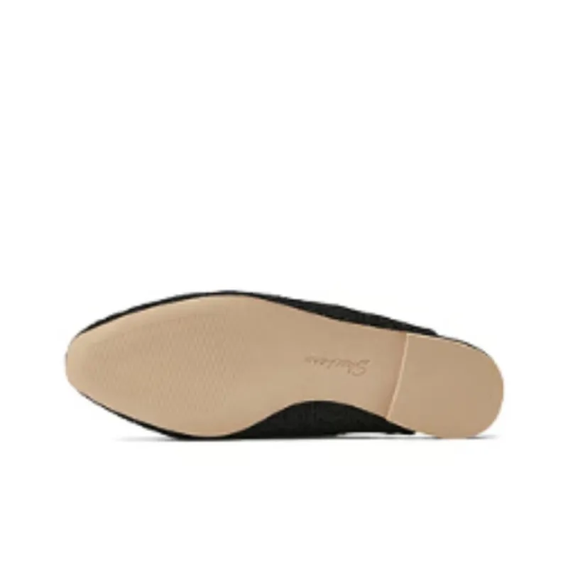 Skechers CLEO SNIP Abrasion Resistant Slip Resistant Closed Toe Slippers Women's Black-4