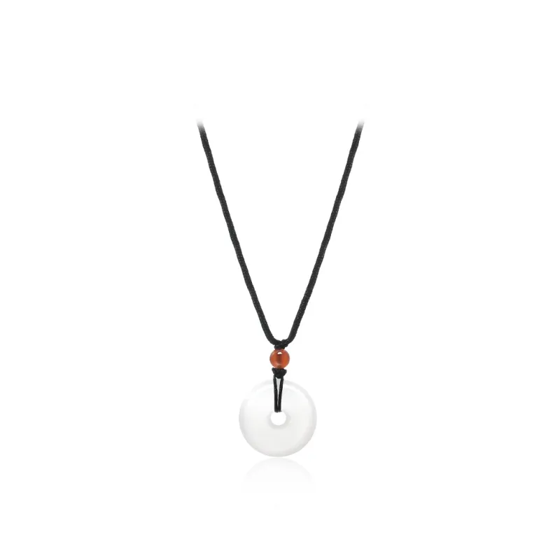 CANHUI Colored Glaze Jade Necklaces Unisex-1