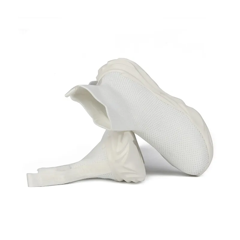 Thai Points Breathable Lightweight Height Increasing High Top Casual Shoes Men's White-2