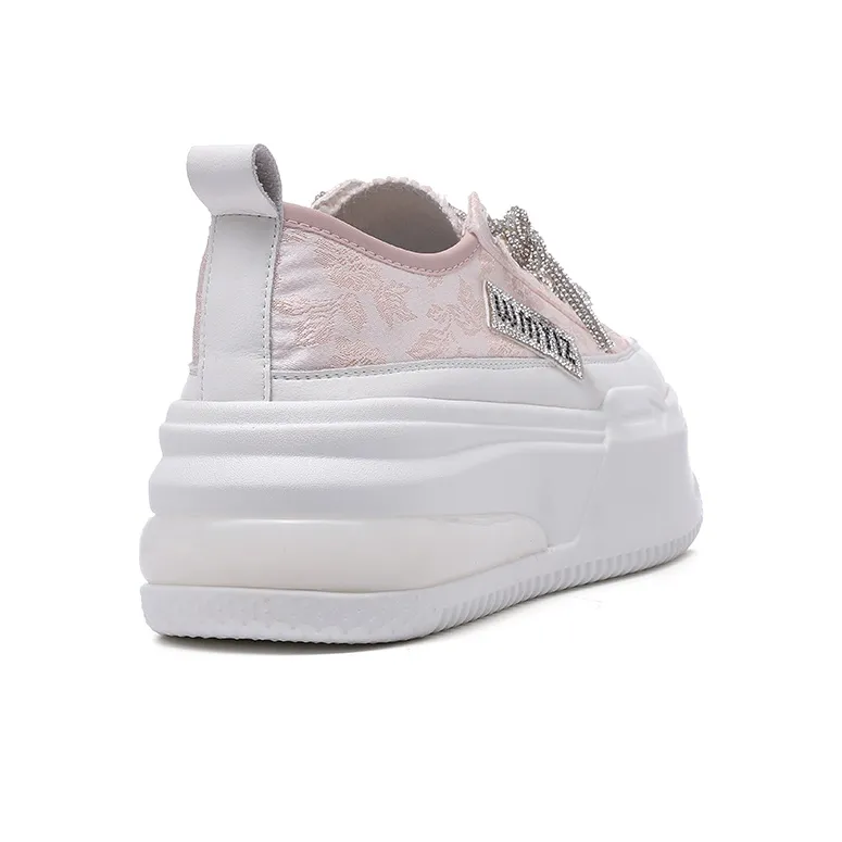 KEJIANNI Lightweight Height Increasing Low-Top Skateboard Shoes Women's-20
