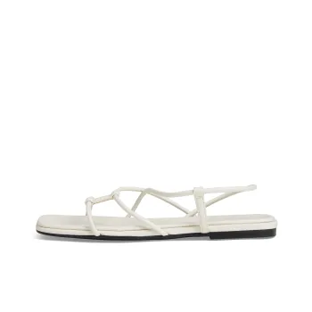 CHARLES&KEITH Small Ck One Strap Sandals 1.4cm Women's Chalk White/Black