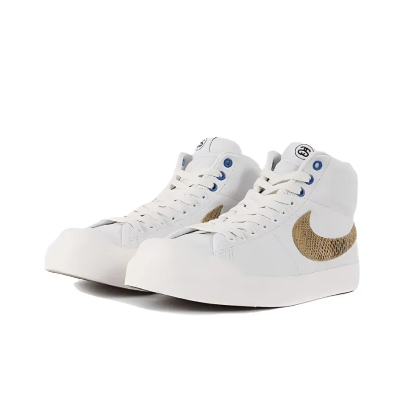 Nike All Court Mid Supreme Stussy White-2
