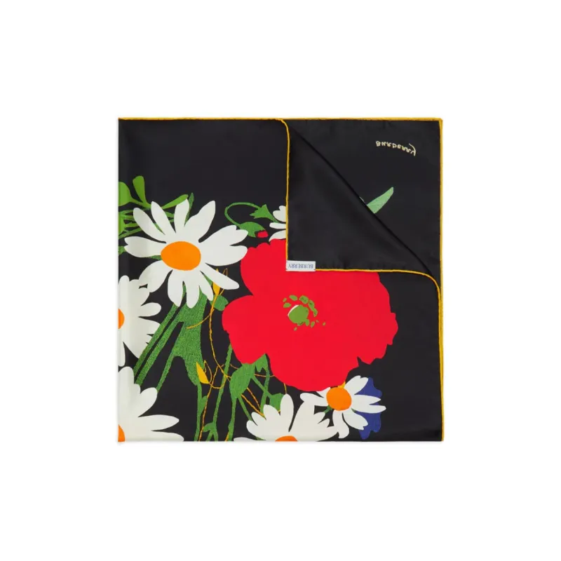 Burberry Floral-print Silk Scarf-2