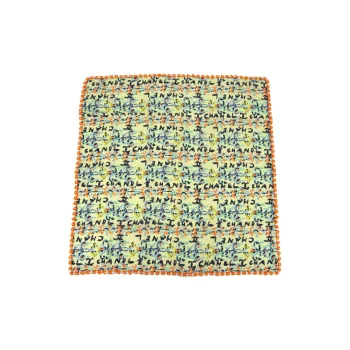 CHANEL 1994 Logo-print Silk Scarf