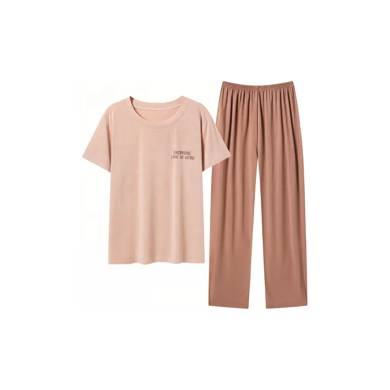 GOSO Pajama Set Women's Brown Shades-0