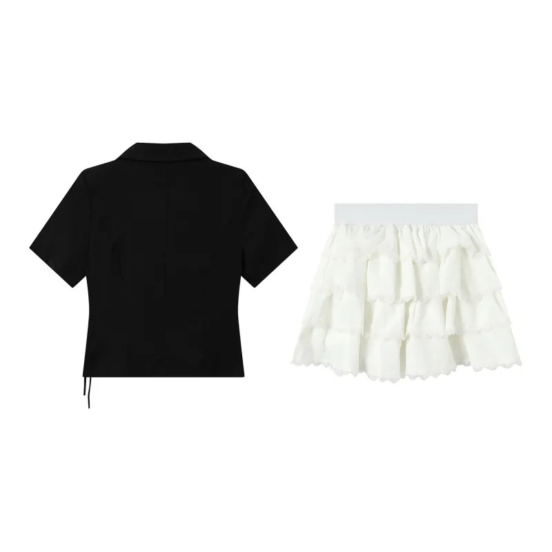 Adeworn Two Piece Skirt Sets Women's-4