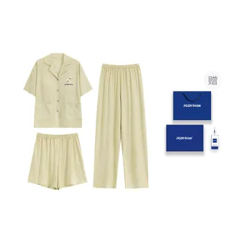 Floating Light Islands Pajama Set Women's Box Light Green