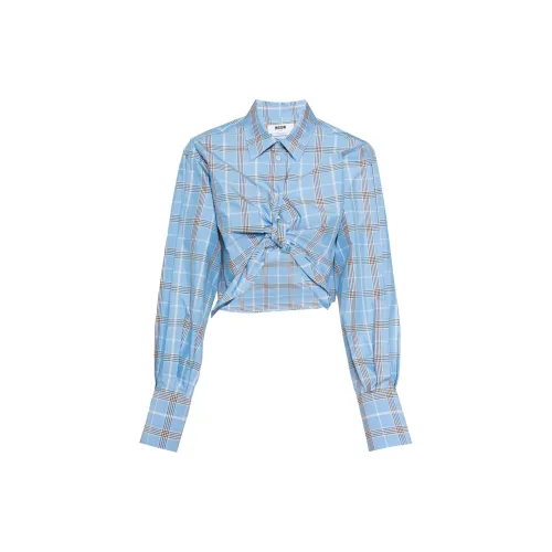 MSGM Shirts Women's Light Blue