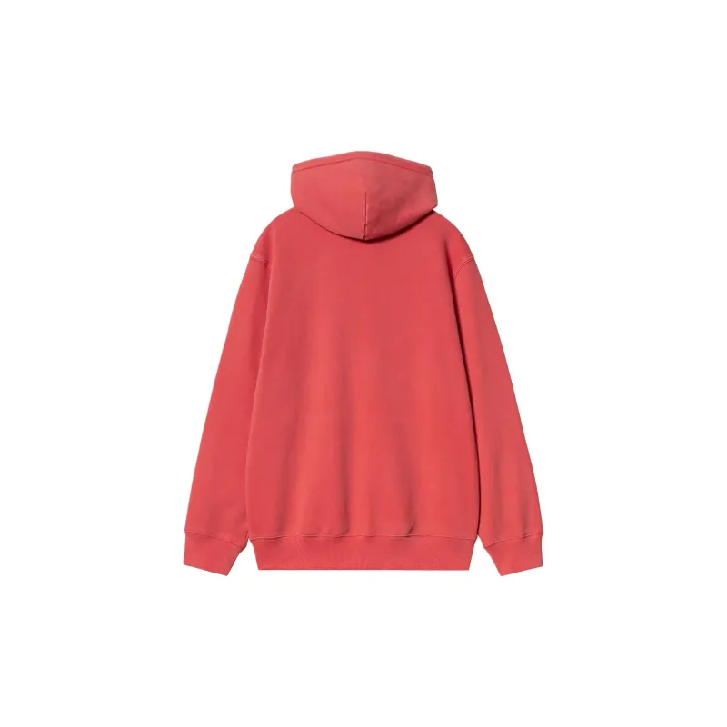 Carhartt WIP SS24 Hooded Duster Sweat Sweatshirt Unisex Samba Red-1