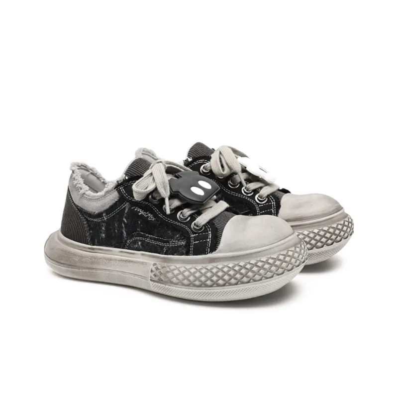 Flange Bullo Durable Breathable Lightweight Low Top Canvas Shoes Unisex-3