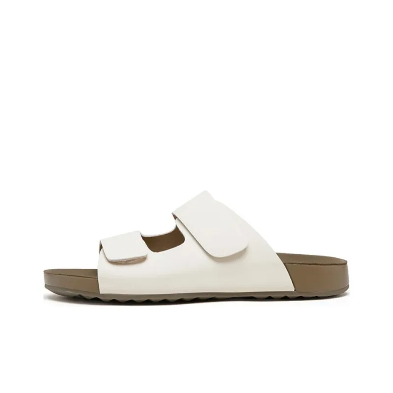 AGSDON Slide Slippers Women's Apricot/Beige/Pink-7