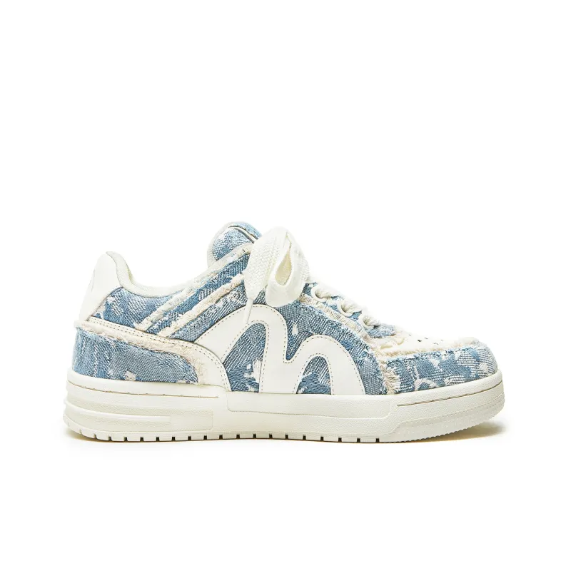 IMARSE Skateboard Shoes Unisex Low Top Blue/White/Beige-1