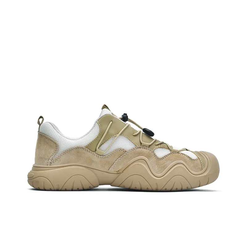 Jeep Cushioning Rebound Wear Resistant Lightweight Breathable Slip Resistant Low Top Outdoor Shoes Unisex Camel-1