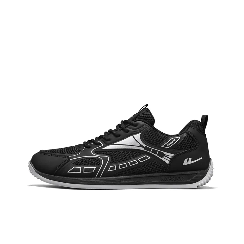 Warrior Cortez Shoes Abrasion Resistant, Lightweight, And Breathable Low Top Casual Shoes Men's Black Gray-0