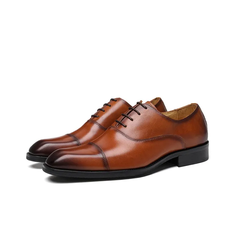 ASTON M.JAZZ Dress Shoes Men Low Top Black/Brown/Green-11