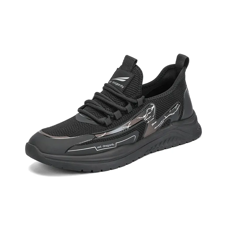 RED DRAGONFLY Casual Shoes Men Low Top Black Green/Black Brown-5