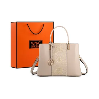 Vigno Synthetic Leather Handbag Crossbody Bag Regular Women's Apricot/Red
