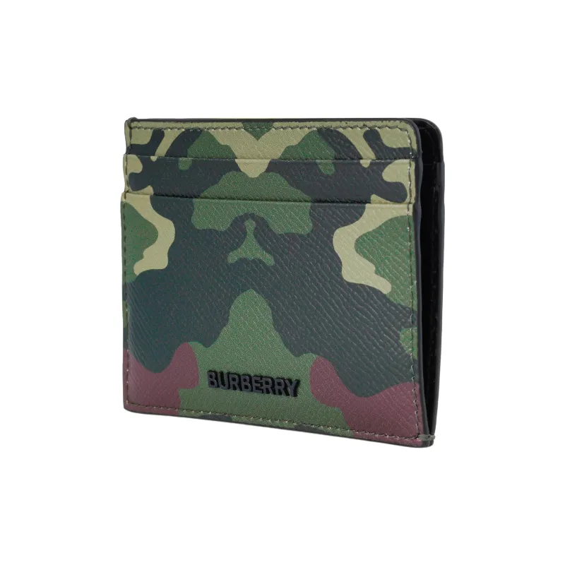 Burberry Leather Wallets Card Holders Unisex Camouflage-1
